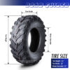 10272 25x8-12 ATV tire measurements