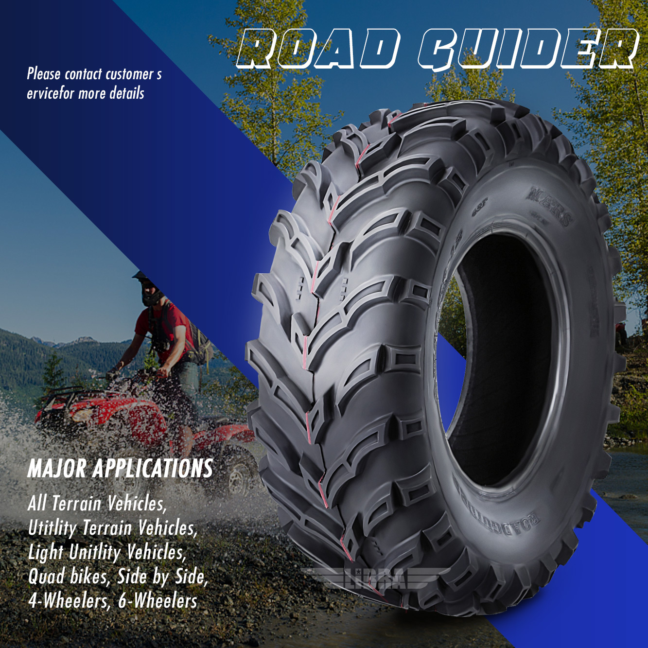 2 Wanda ATV Mud Tires 22x7-11 – Perfect Fit For Honda Recon 250 & Suzuki Ozark