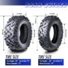10317-10318 26x8-14 26x10-14 ATV tire set 4 measurements