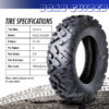 10317 26×8-14 ATV tire specifications