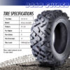 10318 26×10-14 ATV tire specifications