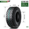 13106 13x5.00-6 ATV tire measurements