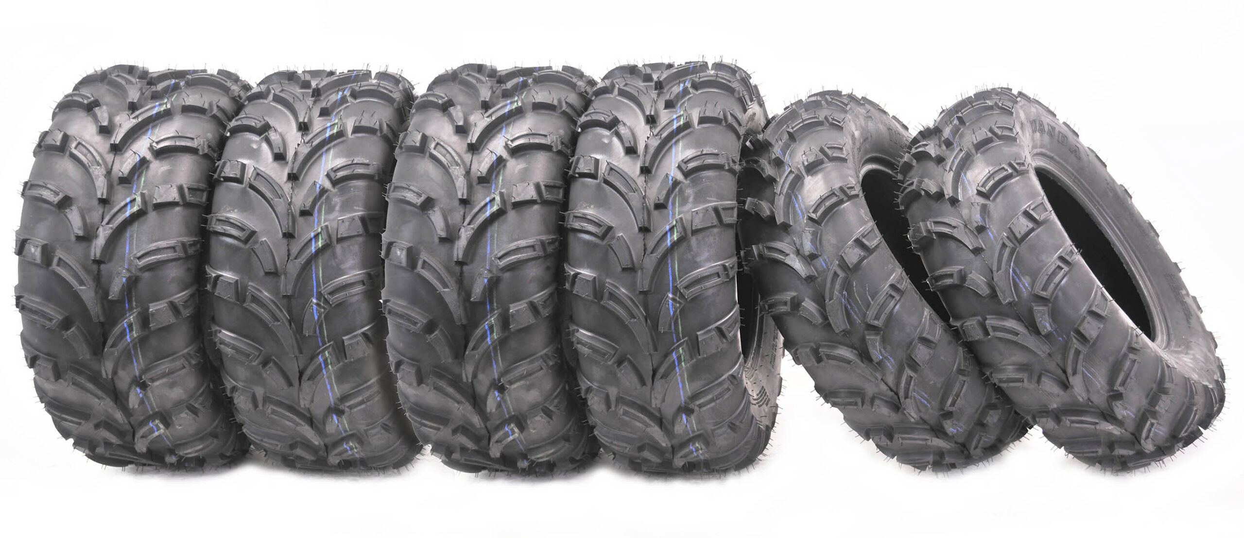 Wanda Set 6 Atv Utv Tires (2) 26X8-12 Front & (4