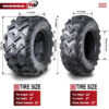 P306 22x8-10 Front & 22x11-10 Rear 4PR ATV tire set 4 Measure