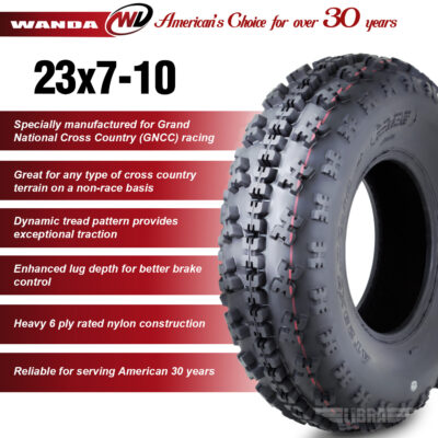 10063 23x7-10 ATV tire features