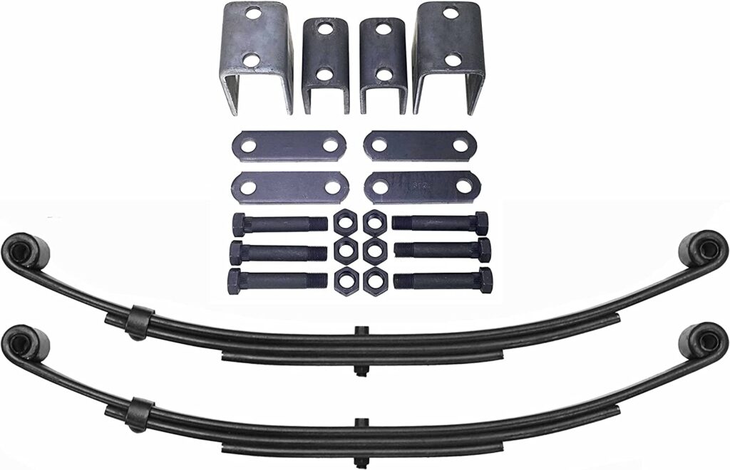 LIBRA 6000# 6K Tandem Trailer Axle Suspension Kit Leaf Spring/U